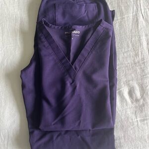 Mandala Women's Purple Scrub Top
